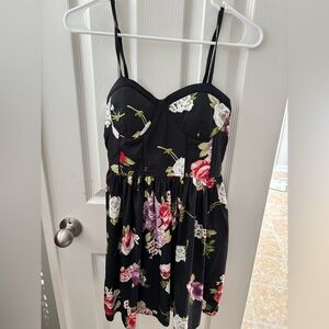 Band of Gypsies Black Floral Dress